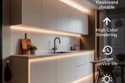 5M  WARM LIGHT Flexible LED Neon Light Strip, USB Powered, Touch Control,