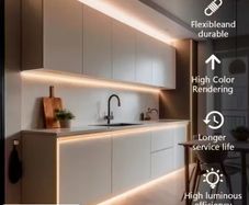 5M  WARM LIGHT Flexible LED Neon Light Strip, USB Powered, Touch Control,