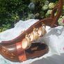 Vintage French or Dutch clog wine bottle holder Image 4
