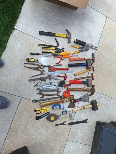 hand tools and tool box