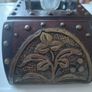 Antique double ink well desk stand Image 3