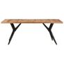 Dining Table 200x90x76 cm Solid Acacia Wood Image 3