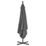 Cantilever Umbrella with Steel Pole 250x250 cm Anthracite Image 3