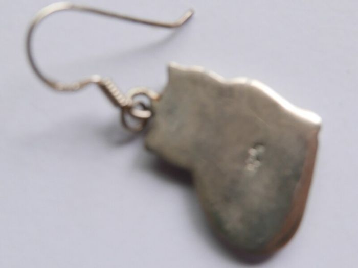 Vintage Sterling Silver Cat Earrings - 925 Hallmarked
