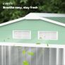7 x 4ft Metal Garden Shed, Outdoor Storage Tool House with Ventilation Slots Image 6