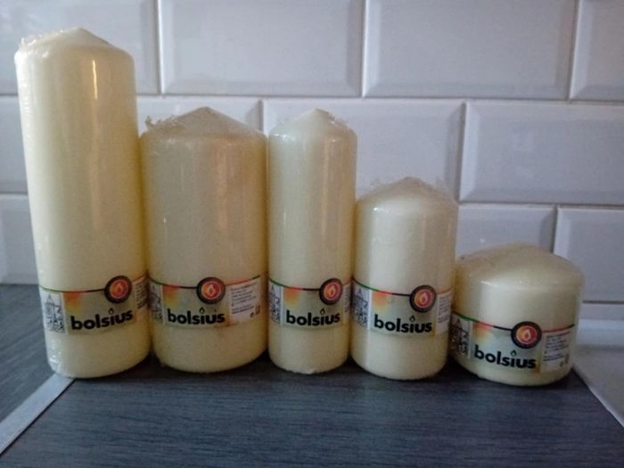Pillar Candles & Glass Candle Holders