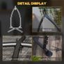 Hammock Chair Stand, Hanging Heavy Duty Metal Frame Hammock Stand with Chain, for Hanging Hammock Air Porch Swing Chair, Egg Cahir, Indoor & Outdoor Use, Black Image 5