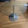 Glass table with chrome base - from John Lewis Image 2