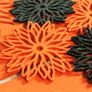 Placemats and Coaster Aster Flower Circle Felt Table Mats Set of 2 Laser Cut Image 5