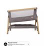 Tutti Bambini CoZee Bedside Crib - Oak and Charcoal Image 10