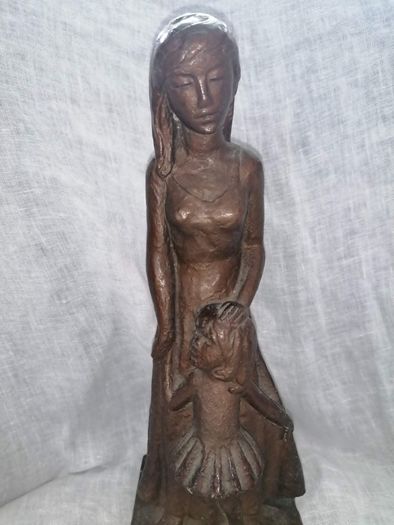 Vintage 1967 Leonardo Art Works "Mother & Daughter"