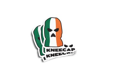 KNEECAP Tricolour Balaclava Glossy Stickers 3-Pack