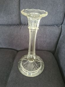 Candle Holder Vintage Glass Candle Stick Table Decor