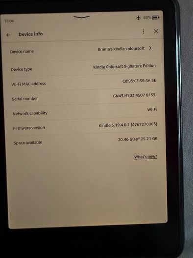 Kindle coloursoft