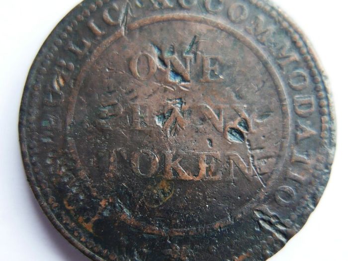 1812 One Penny Token Birmingham Union Copper Company