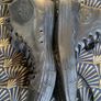 Converse All Stars Leather All Black Size UK 8.5 Image 3
