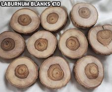 10 Laburnum wood blanks (25319)