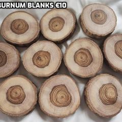 10 Laburnum wood blanks (25319)
