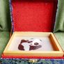 Handmade double-sided silk embroidery Giant Panda table screen home decor Unique gift Suzhou embroidery Image 2