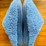Blue fuzzy slippers UK1 Eur 33 Image 2