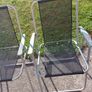 4 Garden Chairs in excellent condition, and fold away nicely for storage, great for camping trips Image 9