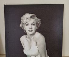Black and White Marilyn Monroe Canvas Print