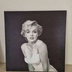 Black and White Marilyn Monroe Canvas Print