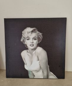 Black and White Marilyn Monroe Canvas Print