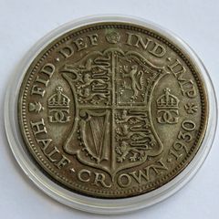 1930 Key Date Half Crown UK Silver