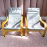 2x  IKEA Childrens Armchairs Poang. Very Good Condition Image 5