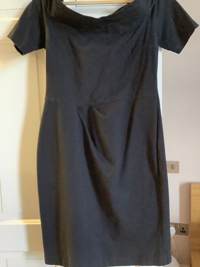 Stunning Italian Designer Byblos Dress black bateau neckline 14