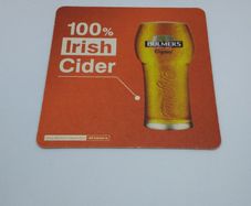 Bulmers Cider : 100% Irish Cider - Beer Mat/Coaster