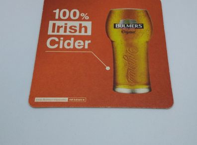 Bulmers Cider : 100% Irish Cider - Beer Mat/Coaster