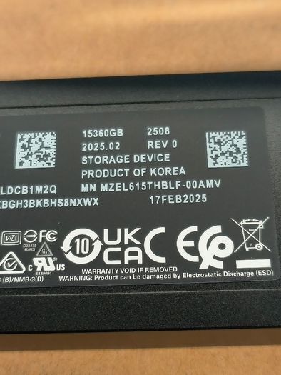 Samsung E1.L PM9D3a Solid State Drive (15.36TB) MZ-EL615T0 (New Witout Packaging)