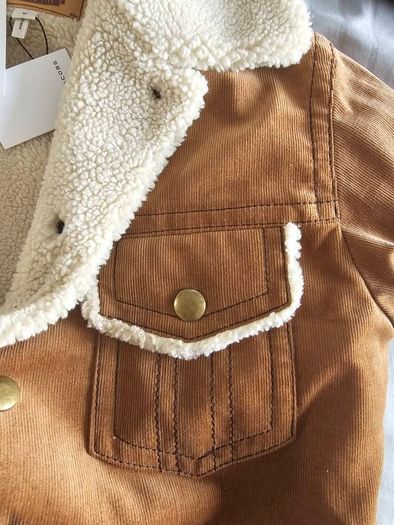 Marc Jacobs Tan Corduroy & Faux Sheepskin Jacket