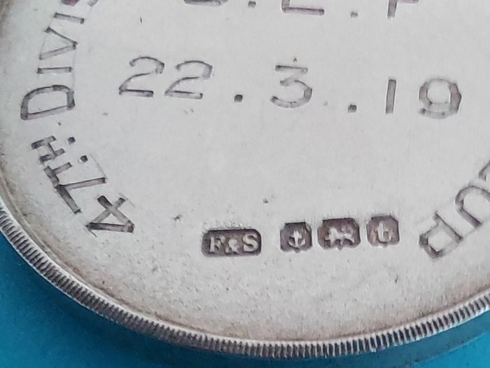1919 Silver Football Medal 13.2g