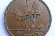 1946 Irish One Penny Coin