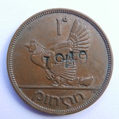 1946 Irish One Penny Coin