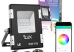 RGB Flood Light, Bluetooth Mesh and APP Control LED Floodlight with UK Plug, Color Changing Garden Light with Dimmer and Memory Function, IP65 Waterproof, Remote Not Included [Energy Class A+]