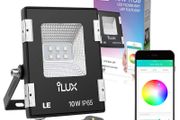 RGB Flood Light, Bluetooth Mesh and APP Control LED Floodlight with UK Plug, Color Changing Garden Light with Dimmer and Memory Function, IP65 Waterproof, Remote Not Included [Energy Class A+]