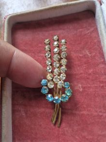 1940s/50s Vintage Metal Gold Tone Brooch