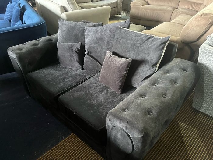 Black 2 seater sofa