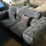 Black 2 seater sofa Image 2