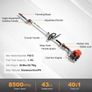 43CC 6-in-1 Multi-Functional Trimming Tools, Gas Hedge Trimmer, Weed Eater, String Trimmer, Brush Cutter, Edger, Pole Saw Chainsaw Pruner with Extension Pole Image 4