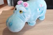 Vintage Walt Disney Its A Small World Plush Blue Hippo Goebel USA