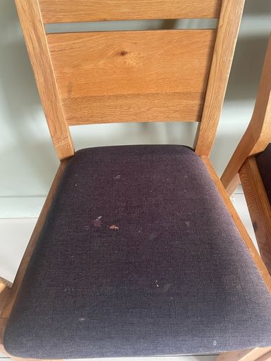 4 solid oak chairs