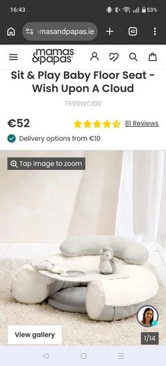 Mamas and Papas Sit and Play Baby Floor Seat