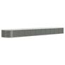 Garden Raised Bed Galvanised Steel 440x80x36 cm Grey Image 2