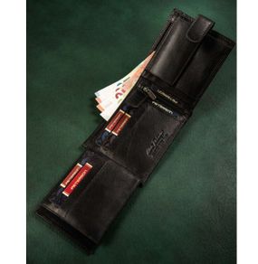 Vintage Style Wallet - genuine leather - new/in a box