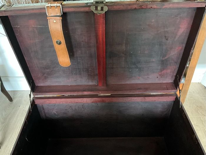 Large Decorative Wooden Trunk
